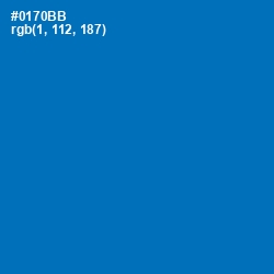 #0170BB - Deep Cerulean Color Image