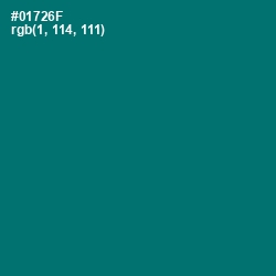 #01726F - Pine Green Color Image