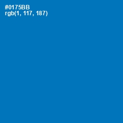 #0175BB - Deep Cerulean Color Image