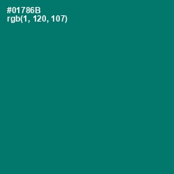 #01786B - Pine Green Color Image