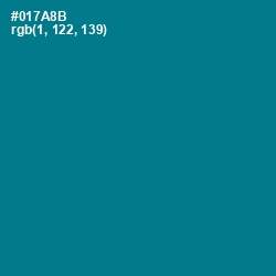 #017A8B - Blue Lagoon Color Image