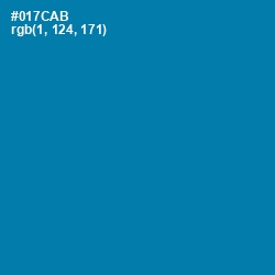 #017CAB - Deep Cerulean Color Image