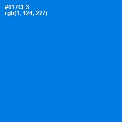 #017CE3 - Azure Radiance Color Image