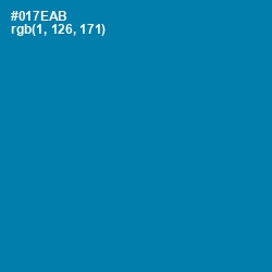 #017EAB - Deep Cerulean Color Image