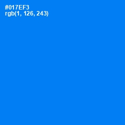 #017EF3 - Azure Radiance Color Image