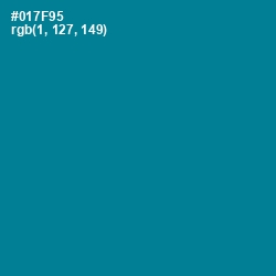 #017F95 - Blue Lagoon Color Image