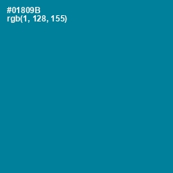 #01809B - Blue Chill Color Image