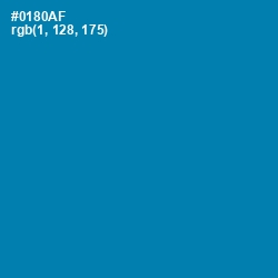 #0180AF - Bondi Blue Color Image