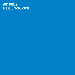 #0180C9 - Pacific Blue Color Image