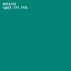 #018376 - Elf Green Color Image