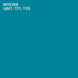 #01839B - Blue Chill Color Image