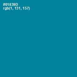 #01839D - Blue Chill Color Image