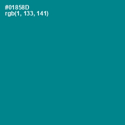 #01858D - Teal Color Image