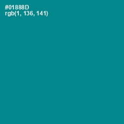 #01888D - Teal Color Image