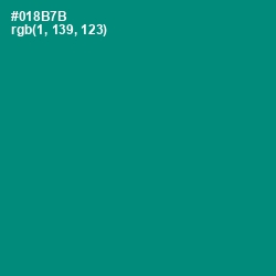 #018B7B - Elf Green Color Image