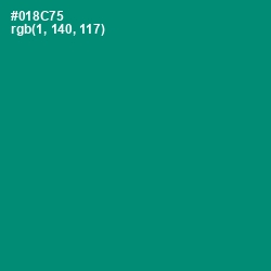 #018C75 - Elf Green Color Image