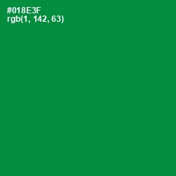 #018E3F - Forest Green Color Image