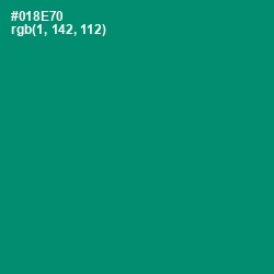 #018E70 - Elf Green Color Image