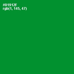 #01912F - Forest Green Color Image