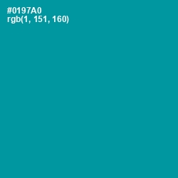 #0197A0 - Bondi Blue Color Image