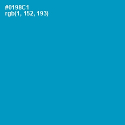 #0198C1 - Pacific Blue Color Image