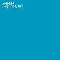 #0199BF - Bondi Blue Color Image