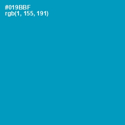 #019BBF - Bondi Blue Color Image