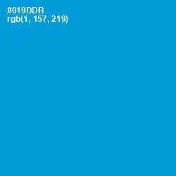 #019DDB - Pacific Blue Color Image