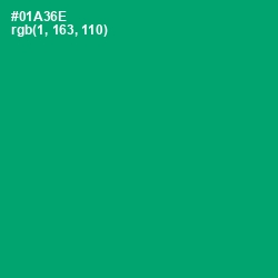#01A36E - Green Haze Color Image