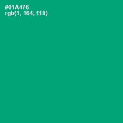 #01A476 - Jade Color Image