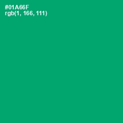 #01A66F - Green Haze Color Image