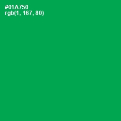 #01A750 - Green Haze Color Image