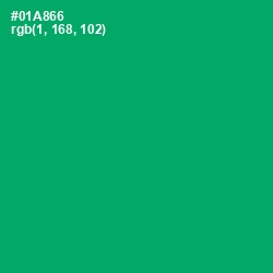 #01A866 - Jade Color Image