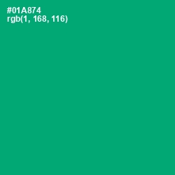 #01A874 - Jade Color Image