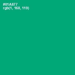 #01A877 - Jade Color Image