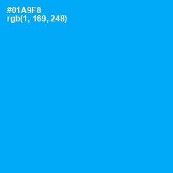 #01A9F8 - Cerulean Color Image