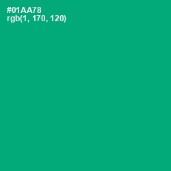 #01AA78 - Jade Color Image