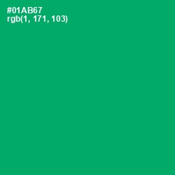 #01AB67 - Jade Color Image