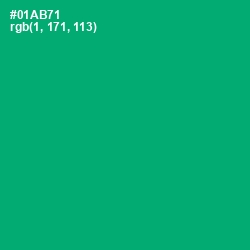 #01AB71 - Jade Color Image