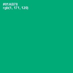 #01AB78 - Jade Color Image