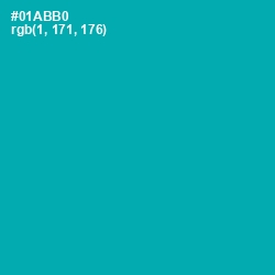 #01ABB0 - Bondi Blue Color Image
