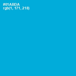 #01ABDA - Cerulean Color Image