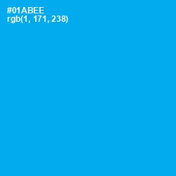 #01ABEE - Cerulean Color Image