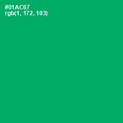 #01AC67 - Jade Color Image