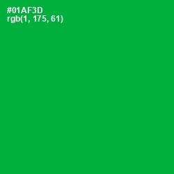 #01AF3D - Forest Green Color Image
