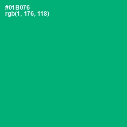 #01B076 - Jade Color Image