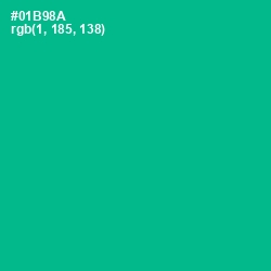 #01B98A - Persian Green Color Image