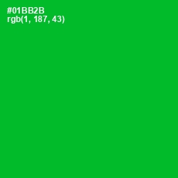 #01BB2B - Forest Green Color Image