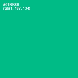 #01BB86 - Persian Green Color Image