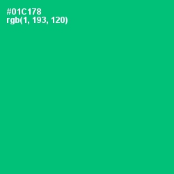 #01C178 - Malachite Color Image